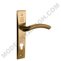 دستگیره درب پلاک ویانا مدل 1001 رنگ شامپاینی