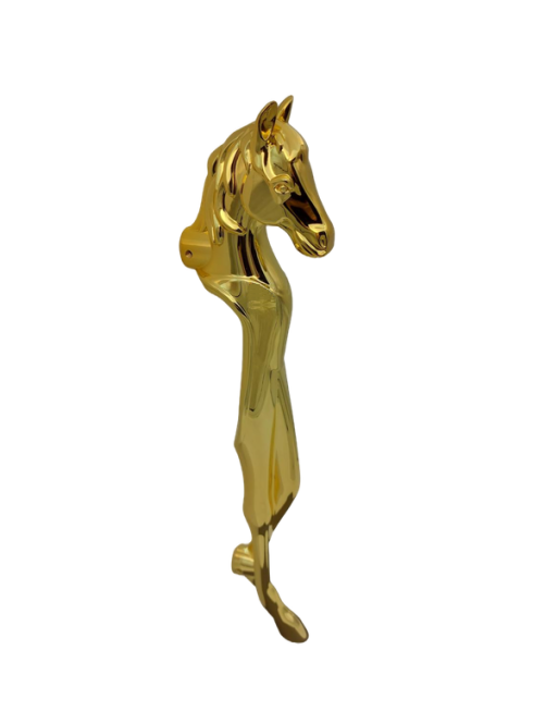 دستگیره درب ورودی سوپر لوکس طرح Horse رنگ طلایی