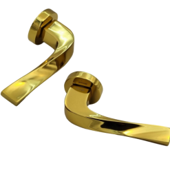 دستگیره درب رزت بورتی مدل 5152 رنگ طلایی براق